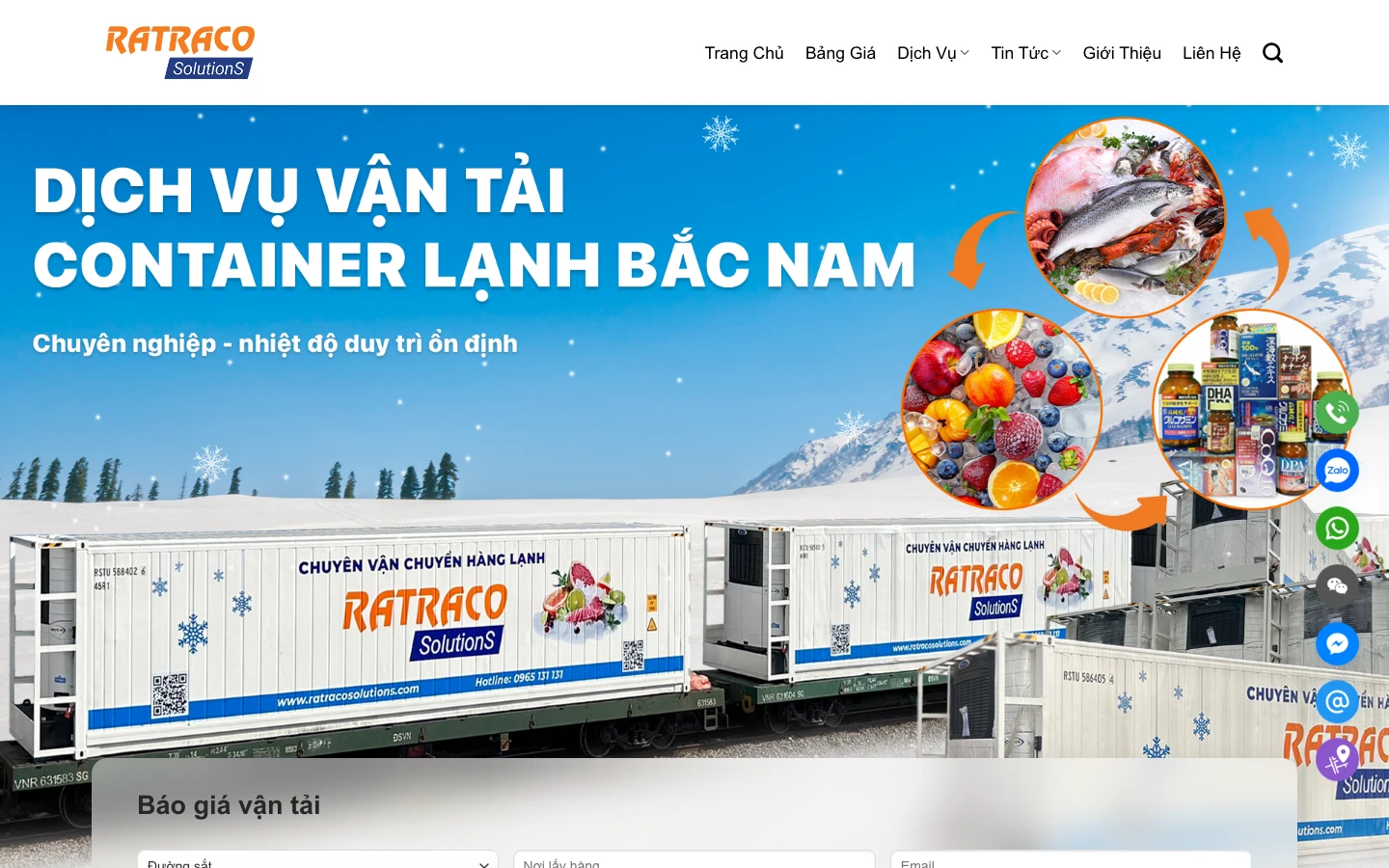 Bảng lập lịch tàu hàng và theo dõi container