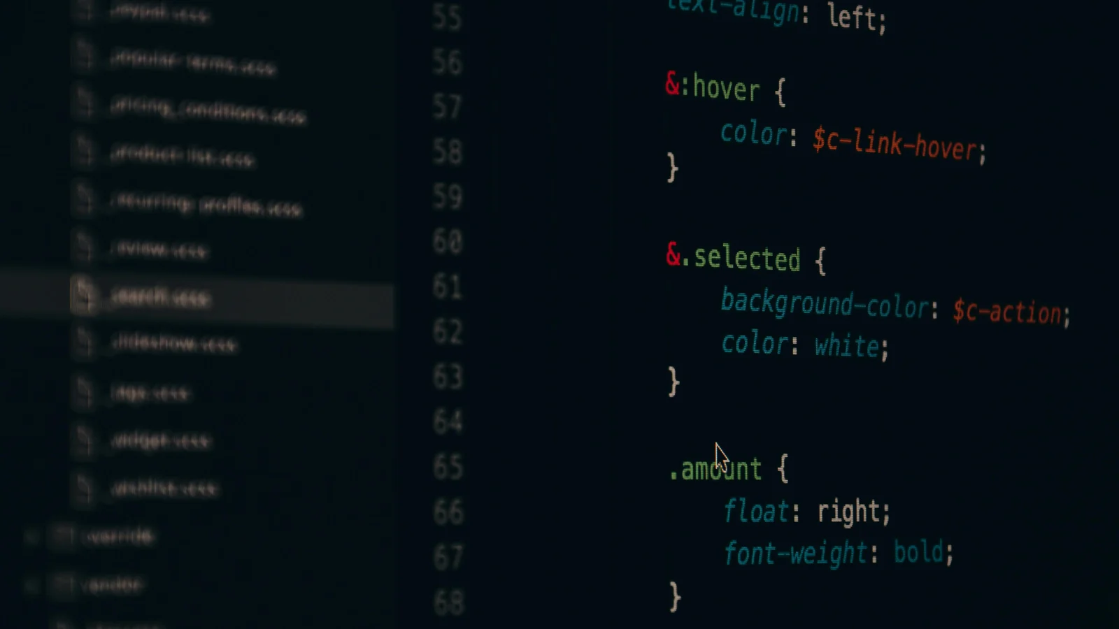 Code editor on a monitor — web development